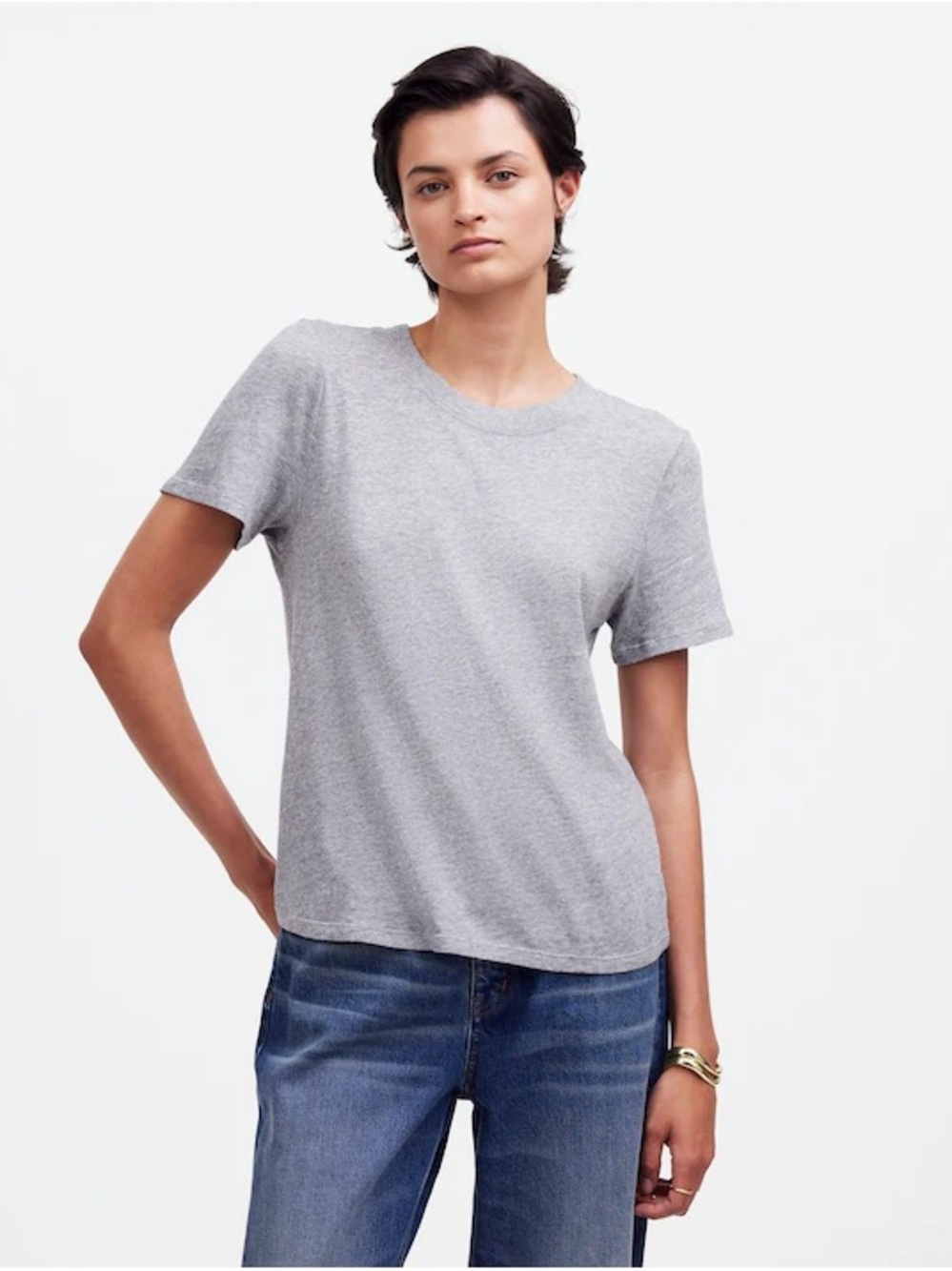 Madewell Premium Standard 01. The Shrunken Tee • size medium • NQ457